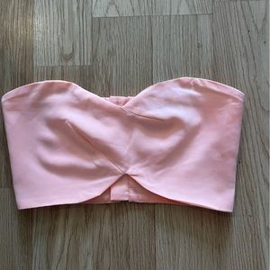 Sabo Skirt peach crop tube top XS/Aus 6